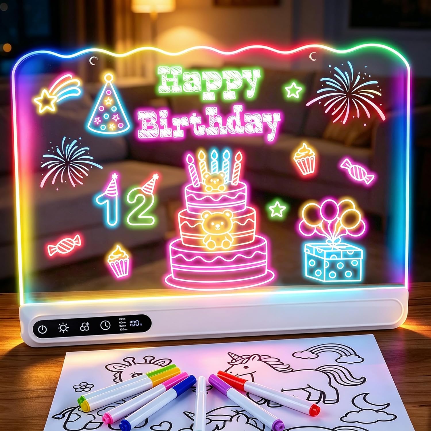 16" Led Light Up Drawing Board for Kids, Art Toy Gifts for Age 3-12