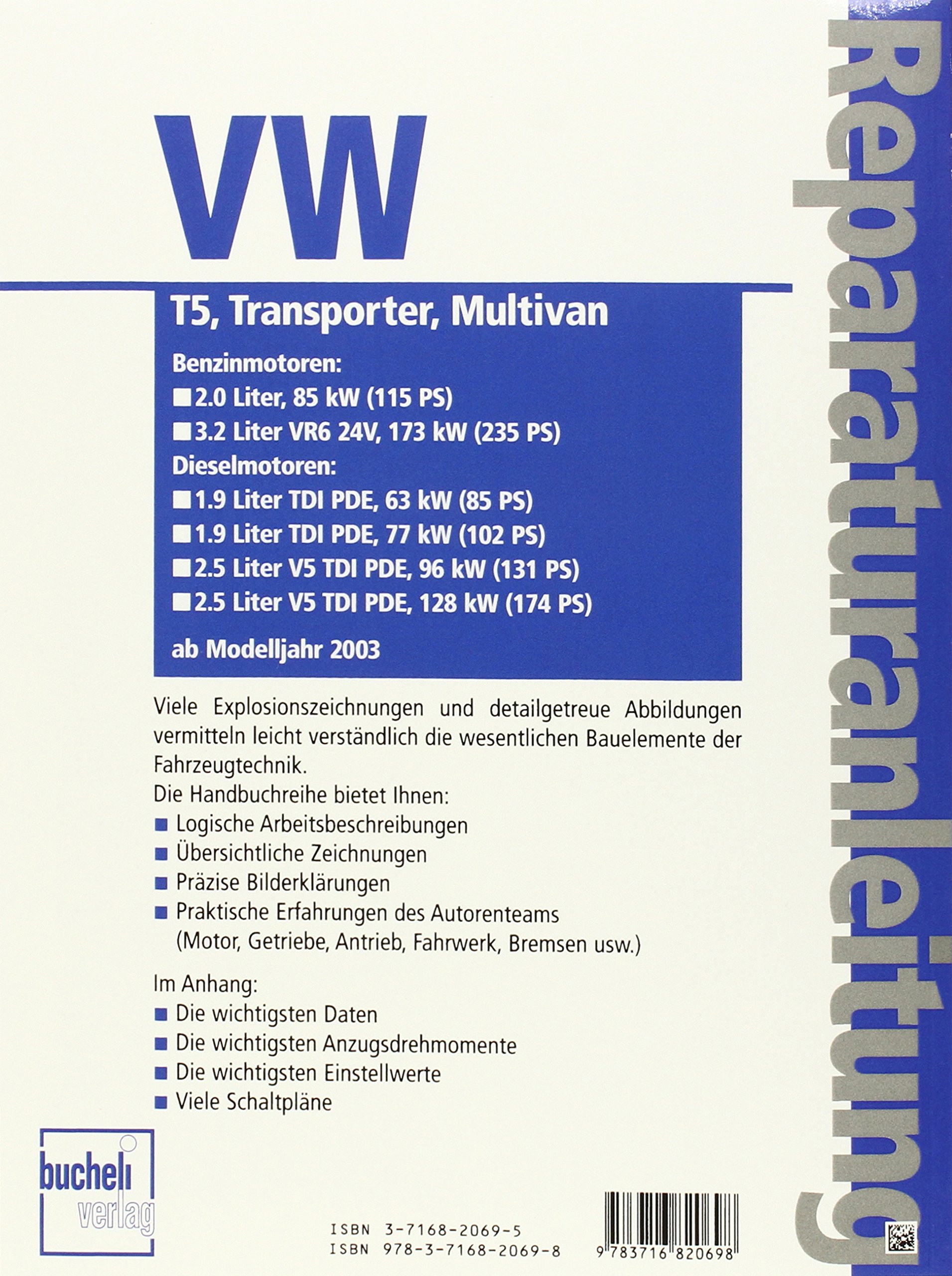 REPARATURANLEITUNG VW TRANSPOR