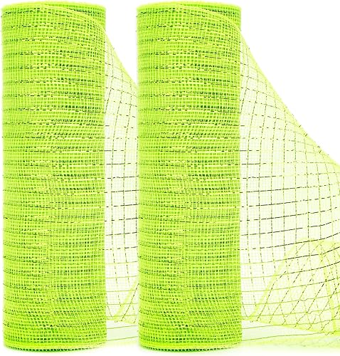 Miniatura 12 de Ribbli 2 rollos de cinta de malla metálica de oro rosa de 10 pulgadas x 30 pies (10 yardas), marfil con lámina de oro rosa e hilo marfil, cinta