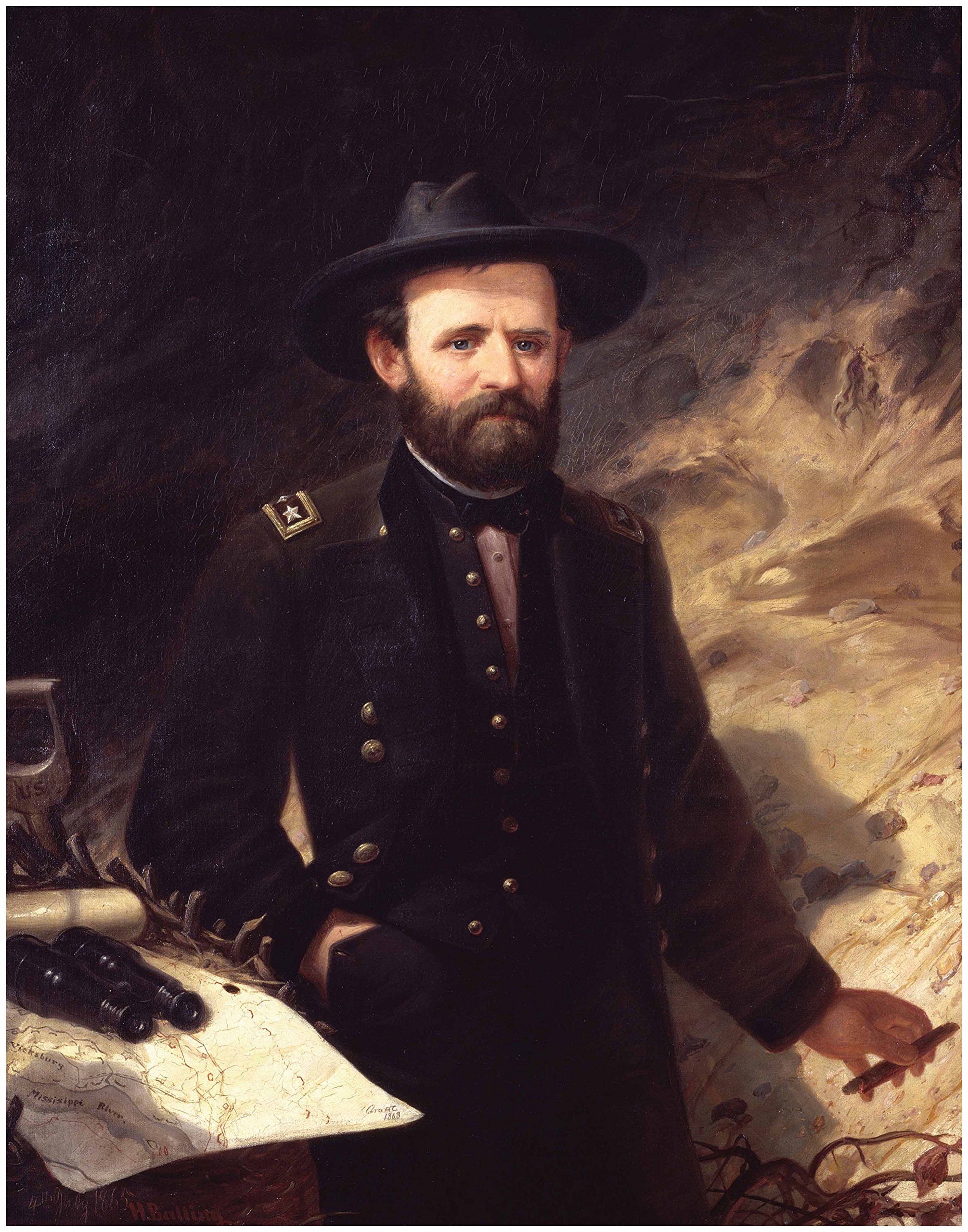 Historic Art Reprint by ArtDash: Ulysses S. Grant Official Portrait 8" ×10" print White