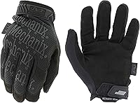 Mechanix Wear Original Tactical Gloves: Impact-Resistant, Touchscreen, Anti-Slip Grip Safety Work Gloves - Medium Covert Black