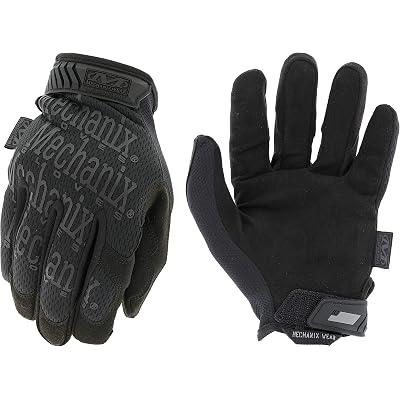 Mechanix Wear: The Original Covert Tactical Work Gloves with Secure Fit, Flexible Grip for Multi-purpose Use, Durable Touchscreen Safety Gloves for Men (Large, Black)