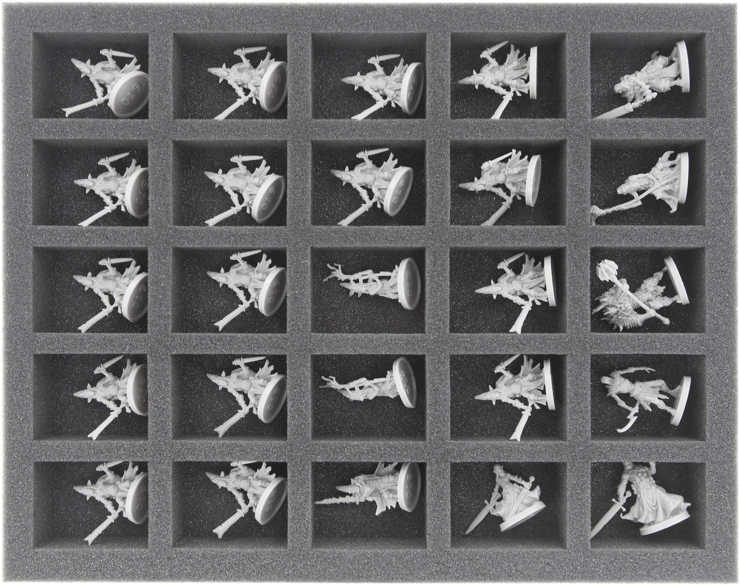 Feldherr Plateau Mousse 36 Logements – 35 Mm – Pour Blood Bowl – Protection Figurines – Fabriqué En Allemagne