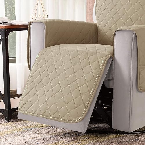 Vista 54 de Chun YI. - Funda reversible para sofá, funda para sillón, fácil de instalar, lavable, cubiertas para sala de estar. Negro