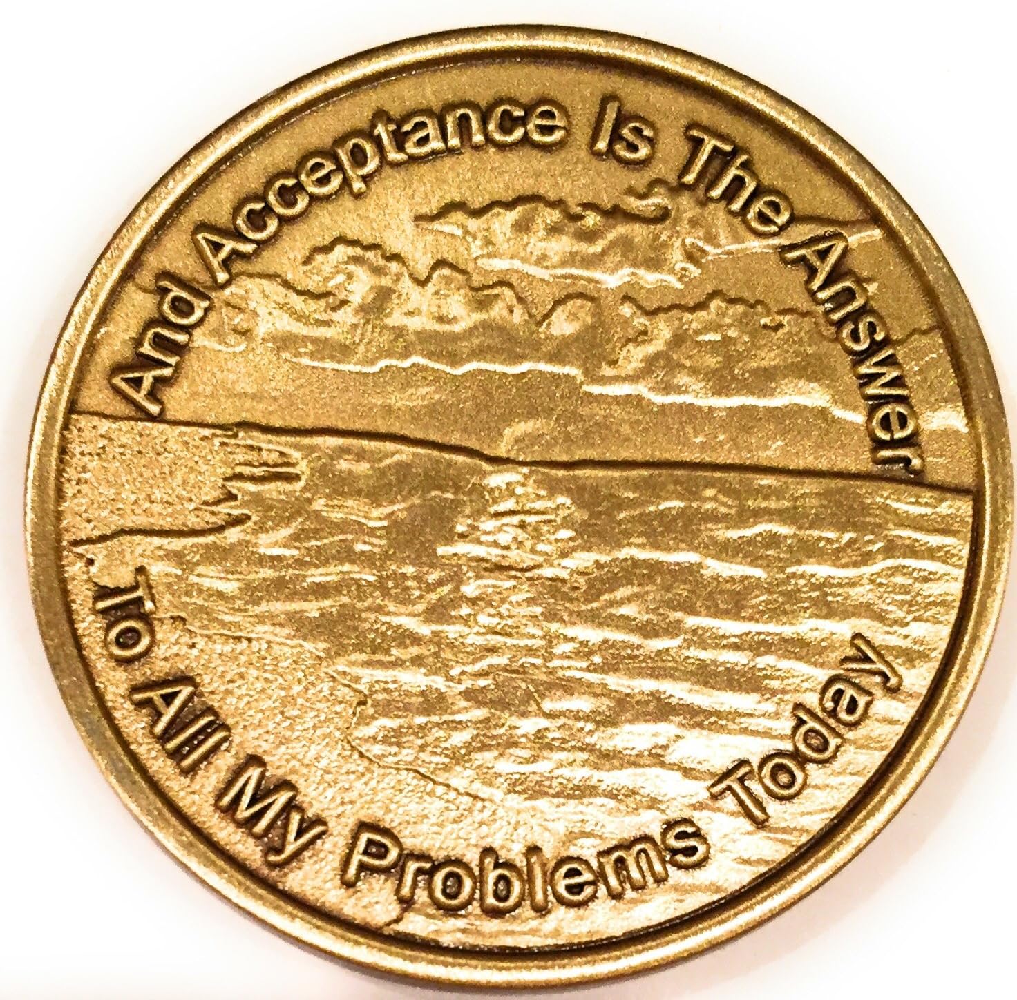 RecoveryChip Acceptance Is The Answer Beach Sunrise Bronze AA Medallion Chip Page 449 417
