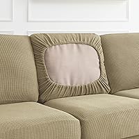 Vista 395 de CHUN YI - Funda elástica para sofá (7 piezas), funda para sofá de 3 plazas con tres respaldos y cojines separados con banda elástica, tela jacquard