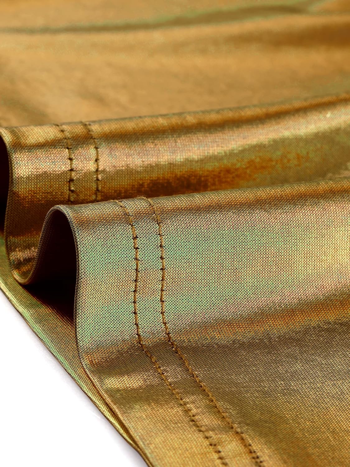 Allegra K Halloween Metallic Tank Top for Women's Sleeveless Club Party Shiny Shirt - Image 5