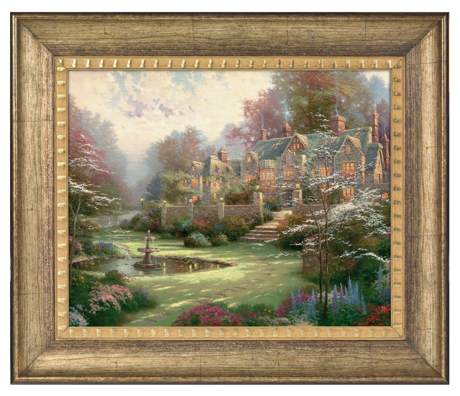 Amazon.com: Thomas Kinkade Gardens Beyond Spring Gate 16 x 20