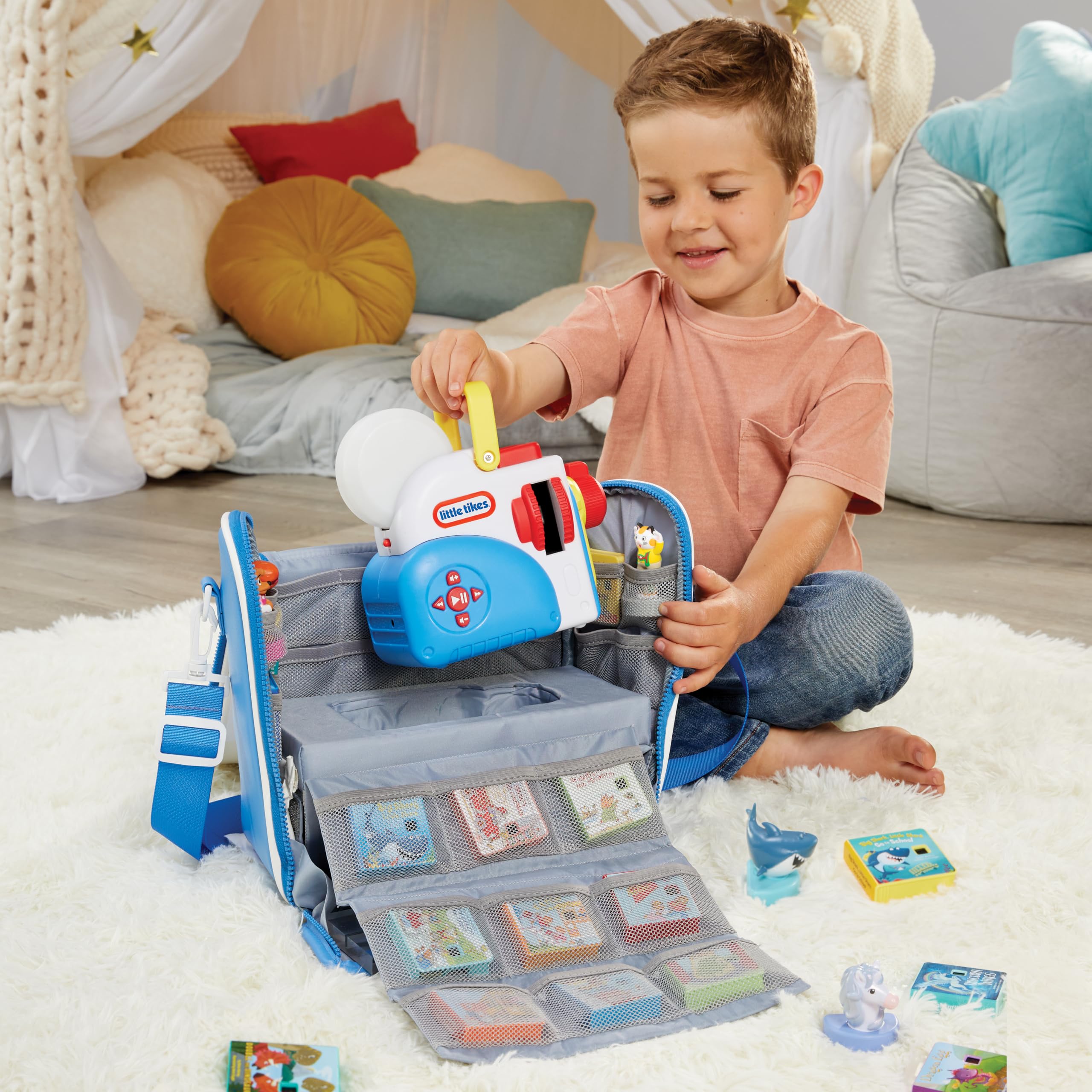 Little Tikes Story Dream Machine Storytime - Estuche de Viaje, Estuche de Transporte, Regalo y Juguete para niños y niñas a Partir de 3 años