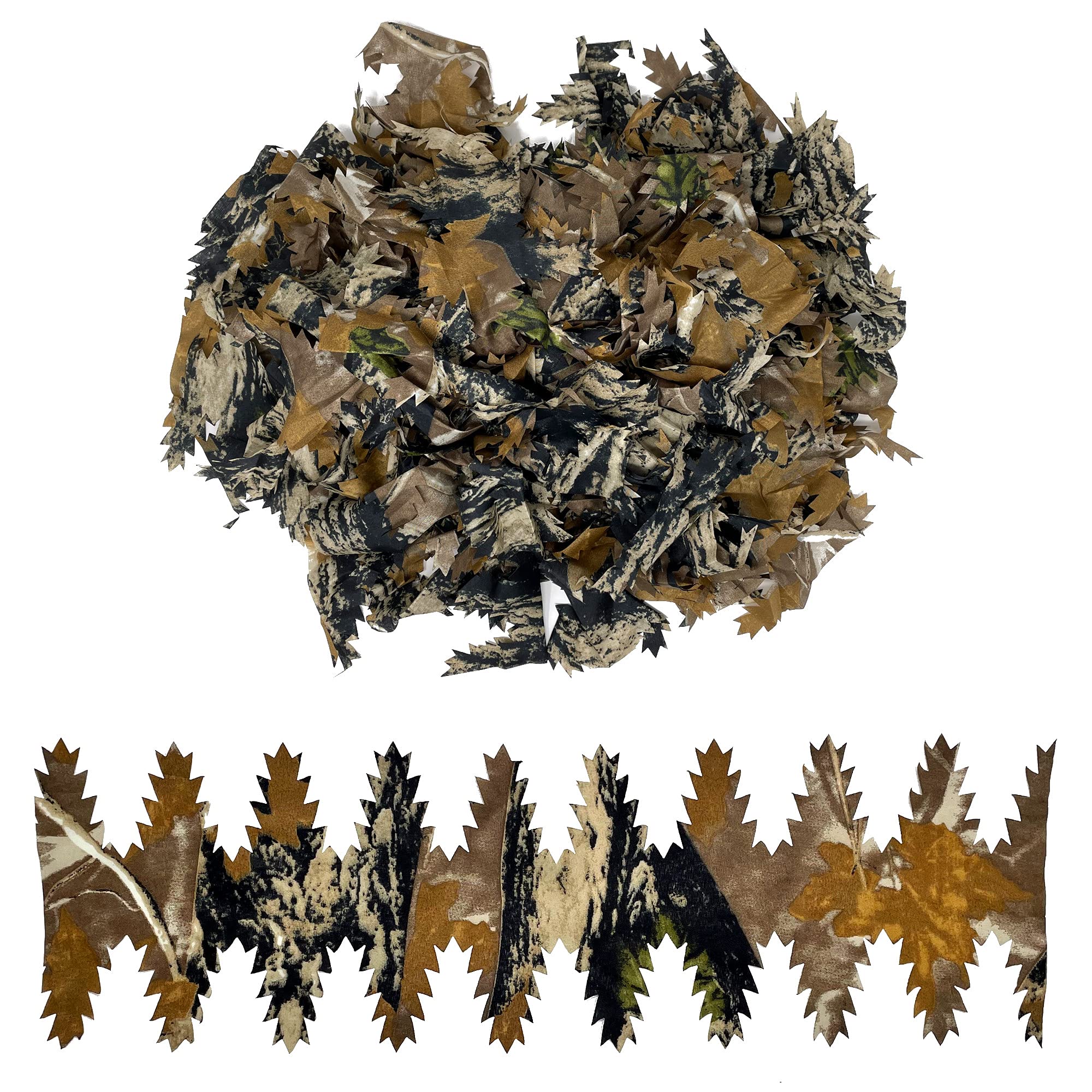 Arcturus 3D Loose Leaf Bundle - 50 Laser-Cut Leaf Strips for 3D Camouflage | Great for Hunting Blinds, Rifle Wraps &amp; DIY Ghillie Suits