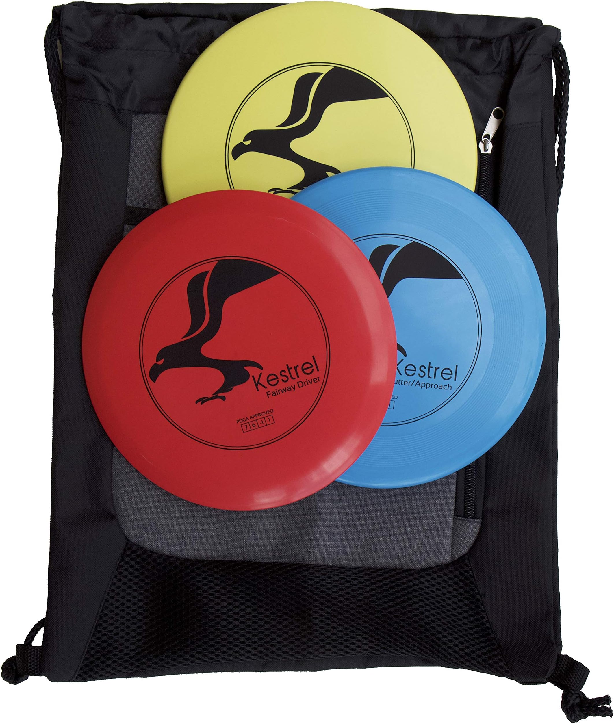 Disc Golf Beginner Set Bundle | 3 Discs + Bag | Includes Fairway Driver, Mid-Range and Putter