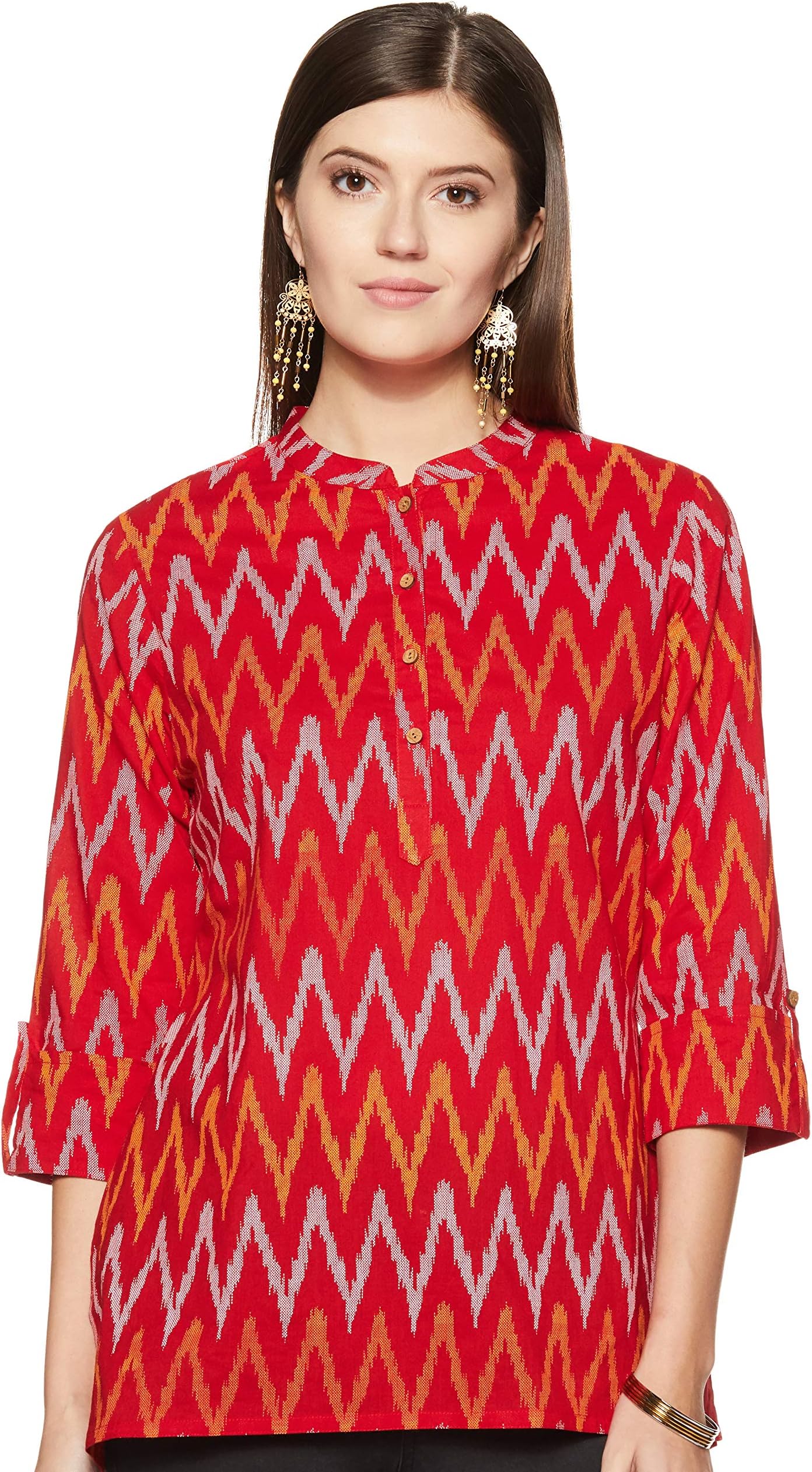 Amazon Brand - MyxWomen's Regular Fit Short Kurti