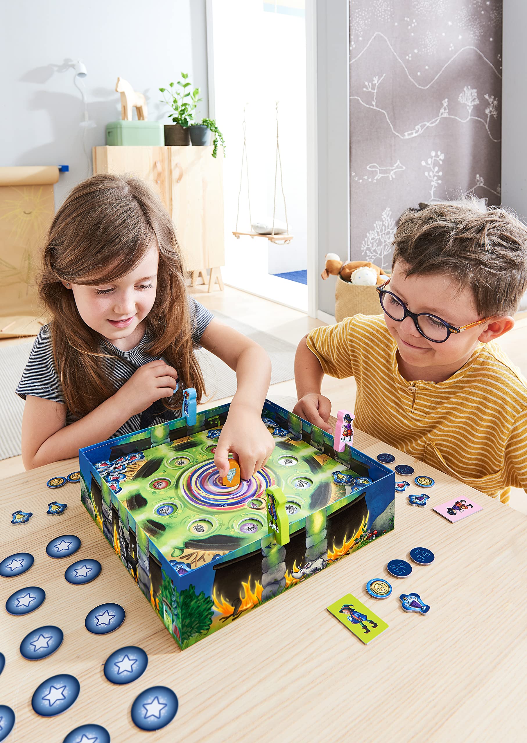 HABA Potion des sorciers-Jeu de Course et de mémoire-5 Ans et Plus, 305217