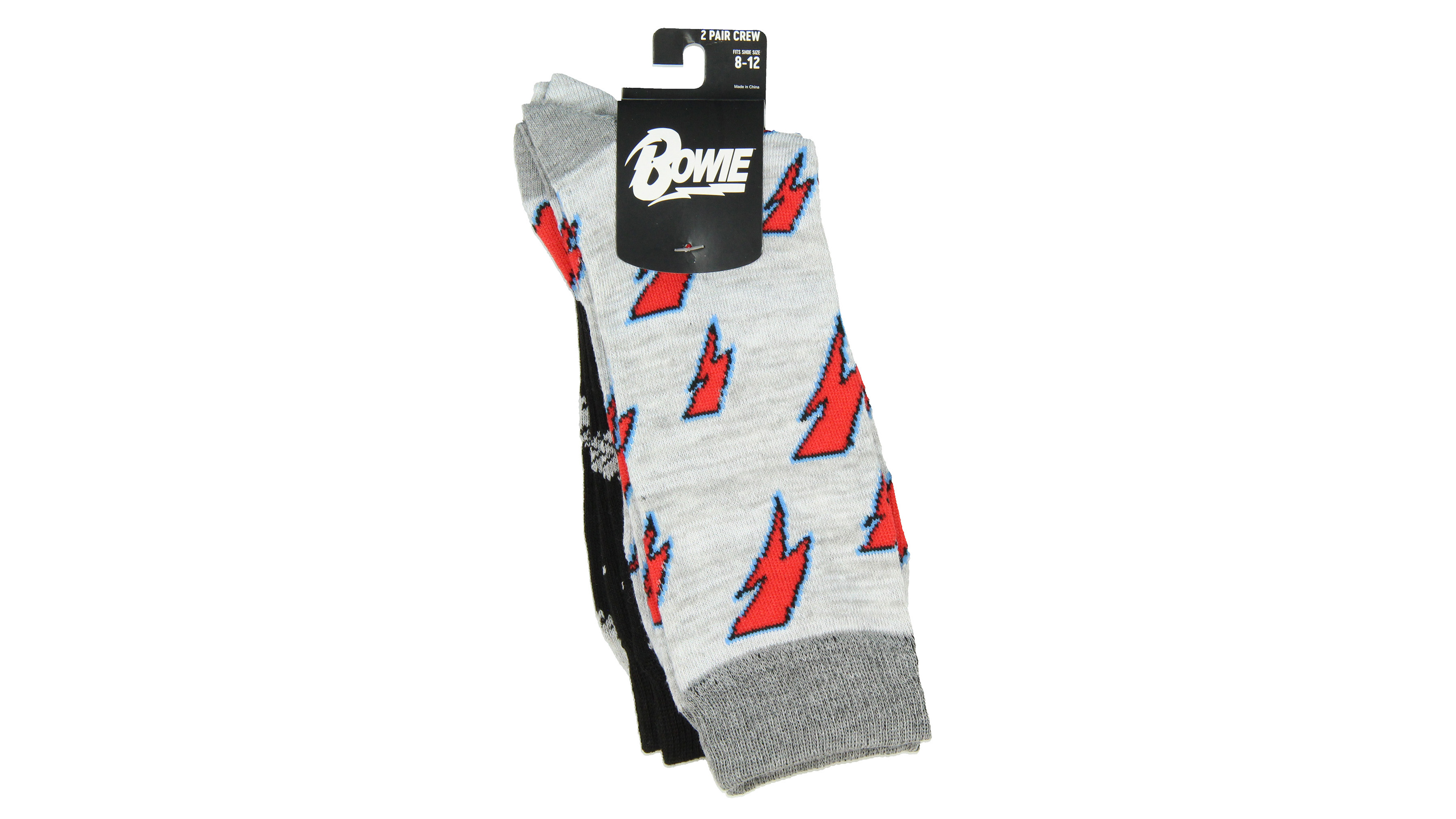 Amazon.com: David Bowie Music Icon Unisex 2 Pack Crew Socks
