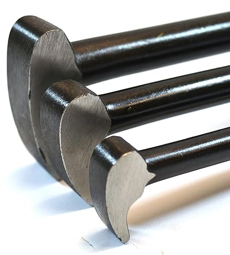 Miniatura 2 de GROZ Juego de 3 piezas de barra de palanca de cabeza rodante  12 pulgadas 16 pulgadas 20 pulgadas  Heavy Duty  Acero cromado forjado  Palanca de