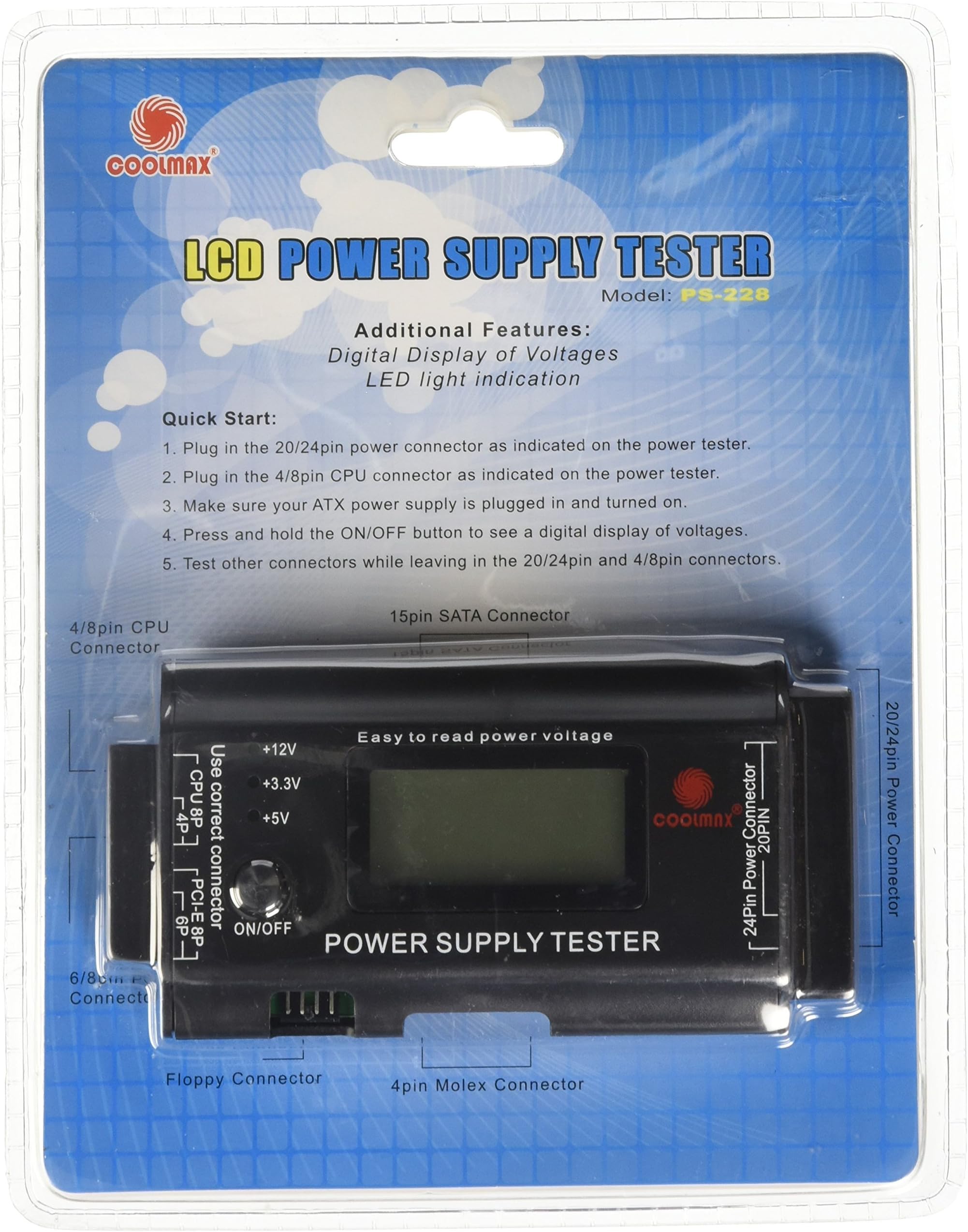 LCD Power Supply Tester PS-228