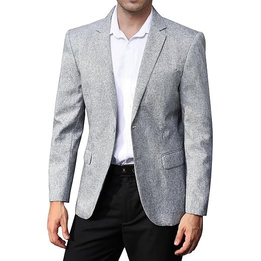 EliteSpirit Lightweight Linen Blend Blazer