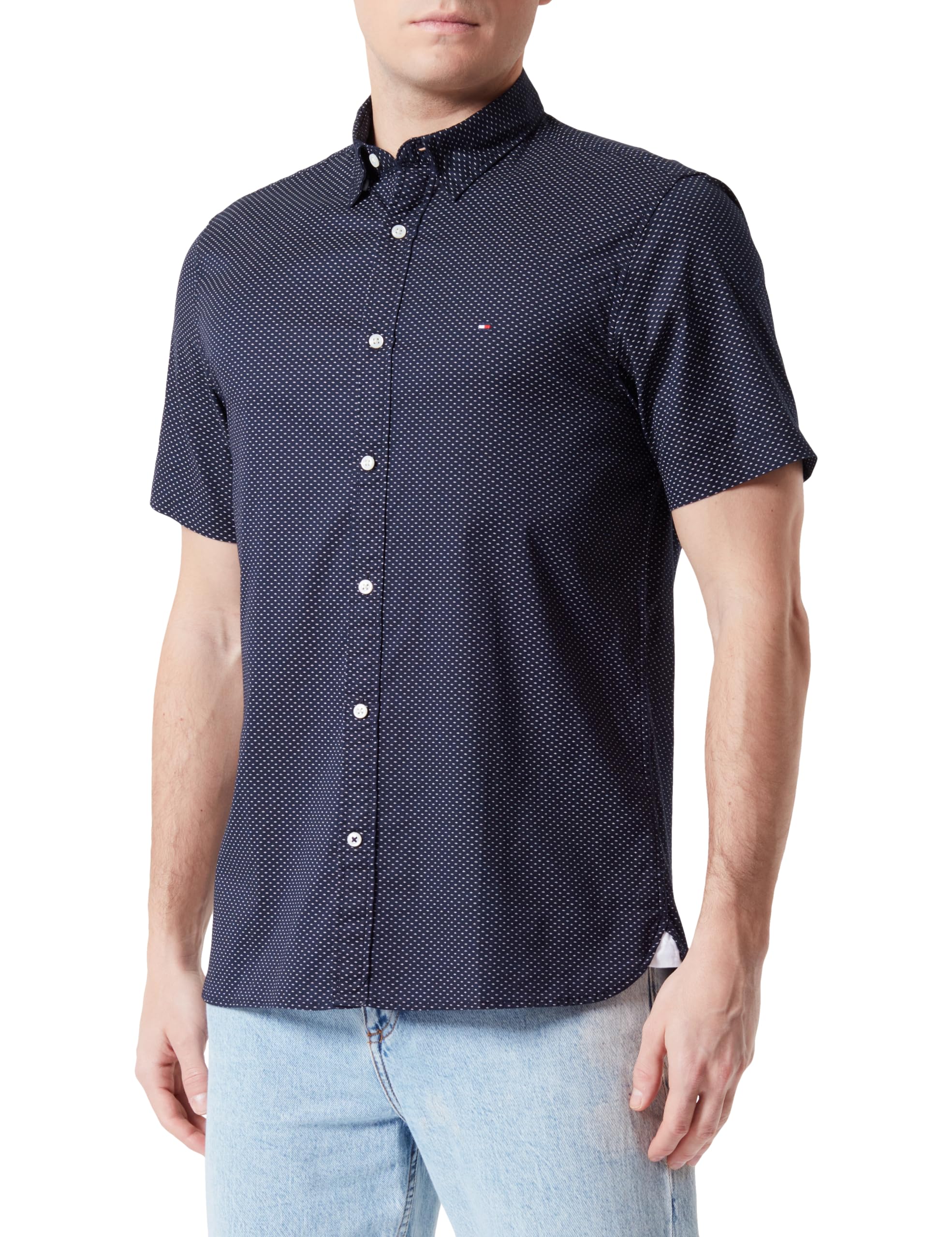 Tommy Hilfiger Camisa de Manga Corta para Hombre