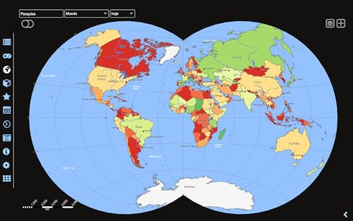 Atlas mundial e mapa do mundo MxGeo
