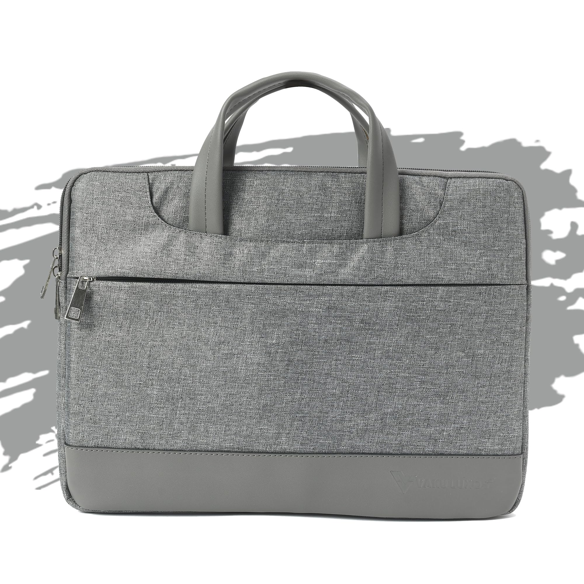 Vaku Luxos®️ Canvesaa Laptop Messenger Bag Office Business Professional Travel Bag for Men and Women compatible with MacBook 13-inch Premium Collection Canvas fabric Highly Durable- Grey (B0CY86HJ38) Amazon Price History, Amazon Price Tracker