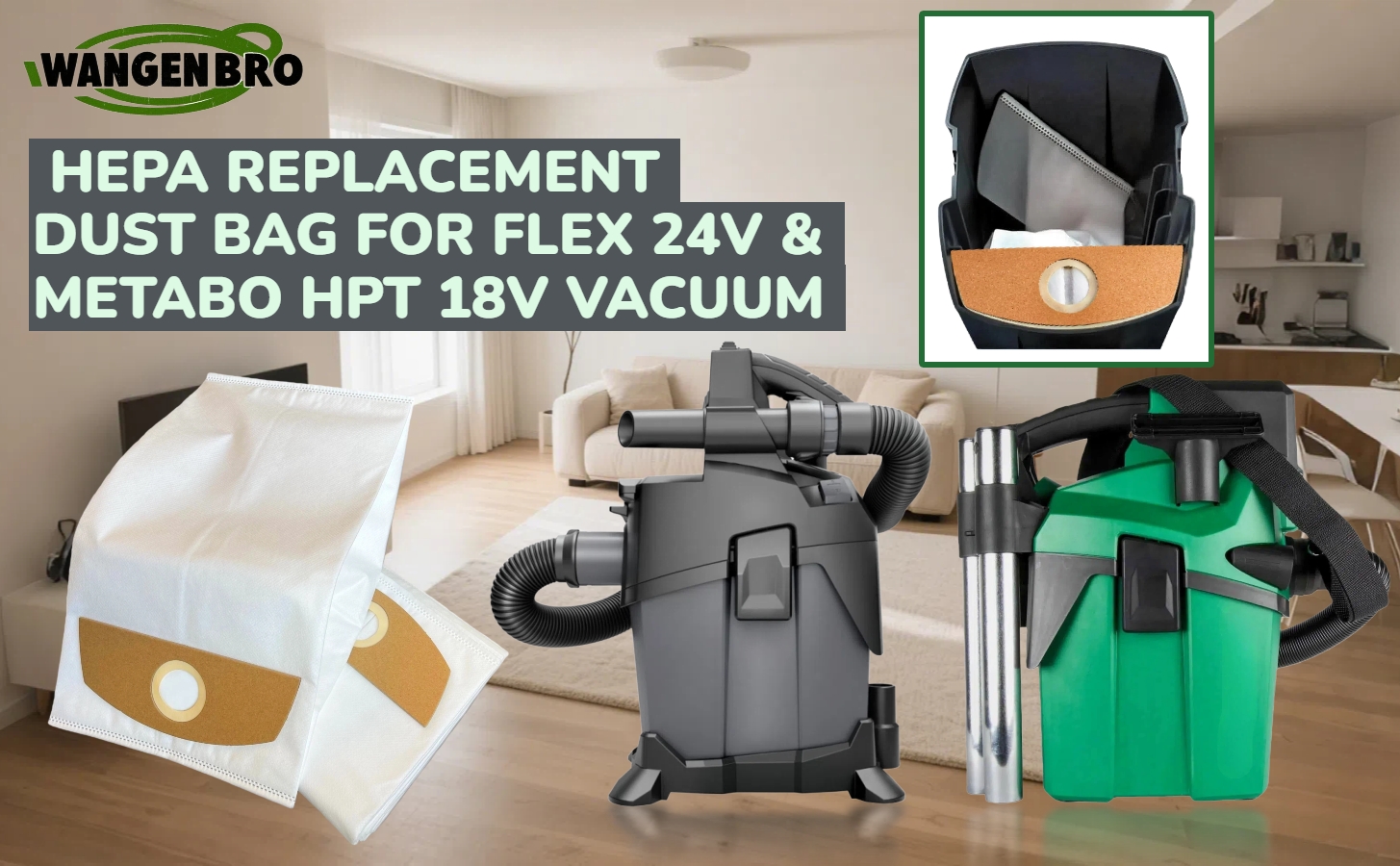 Amazon.com: 380954 HEPA Fleece Dust Bags for Metabo HPT 18V 1.6