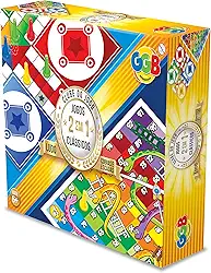 GGB Plast 2 Jogos em 1 Ludo e Cobras e Escadas