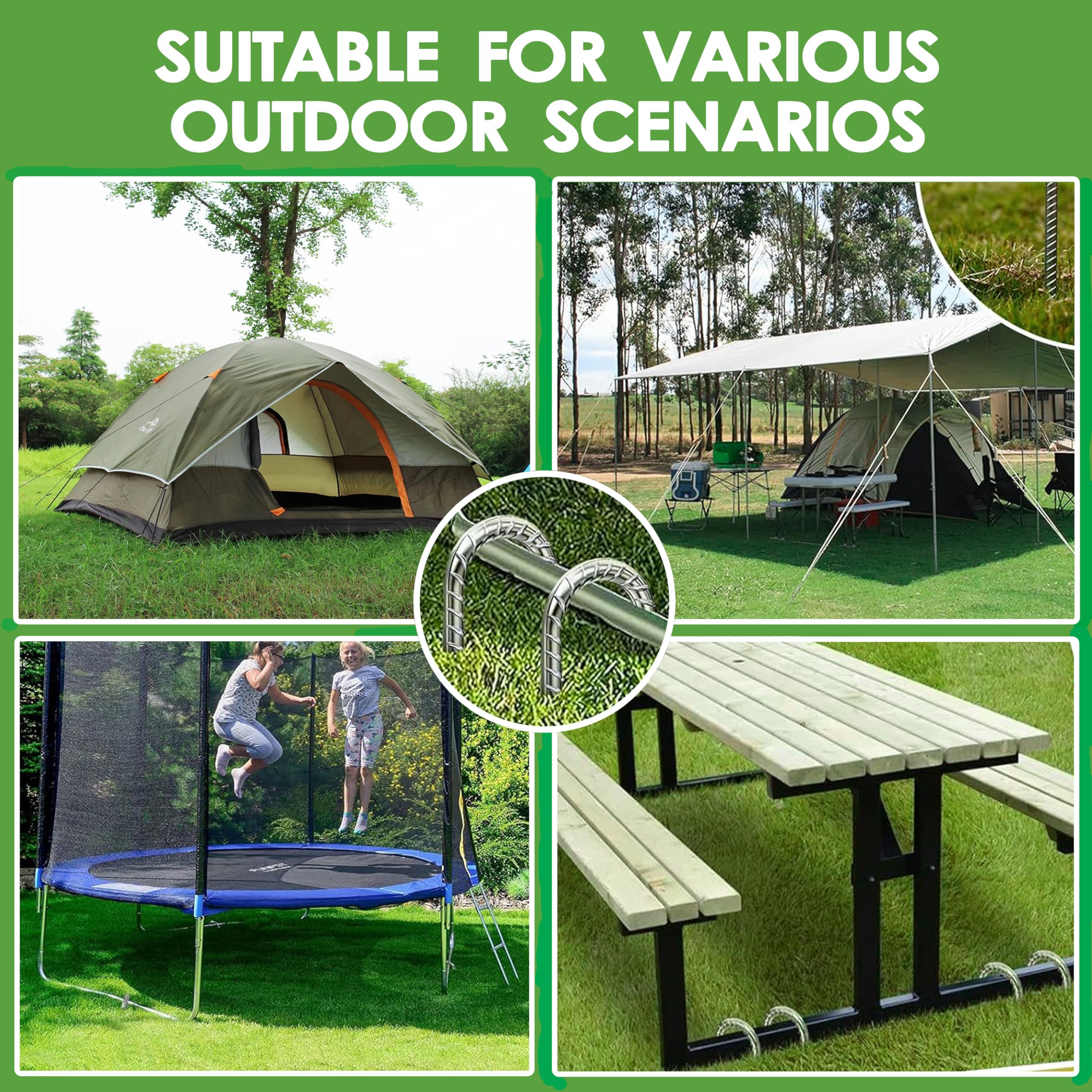 Anclaje Suelo Estacas De Fijación Para Jardín, Gancho En U, Estacas De  Anclaje Al Suelo De Acero Galvanizado Para Valla De Jardín, Anclaje Al  Suelo (30cm, 3 Unidades) ER | Bodega Aurrera, image size:2560x2560