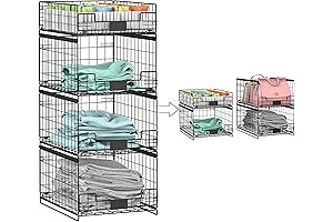 4 Pack Sliding Closet Organizers