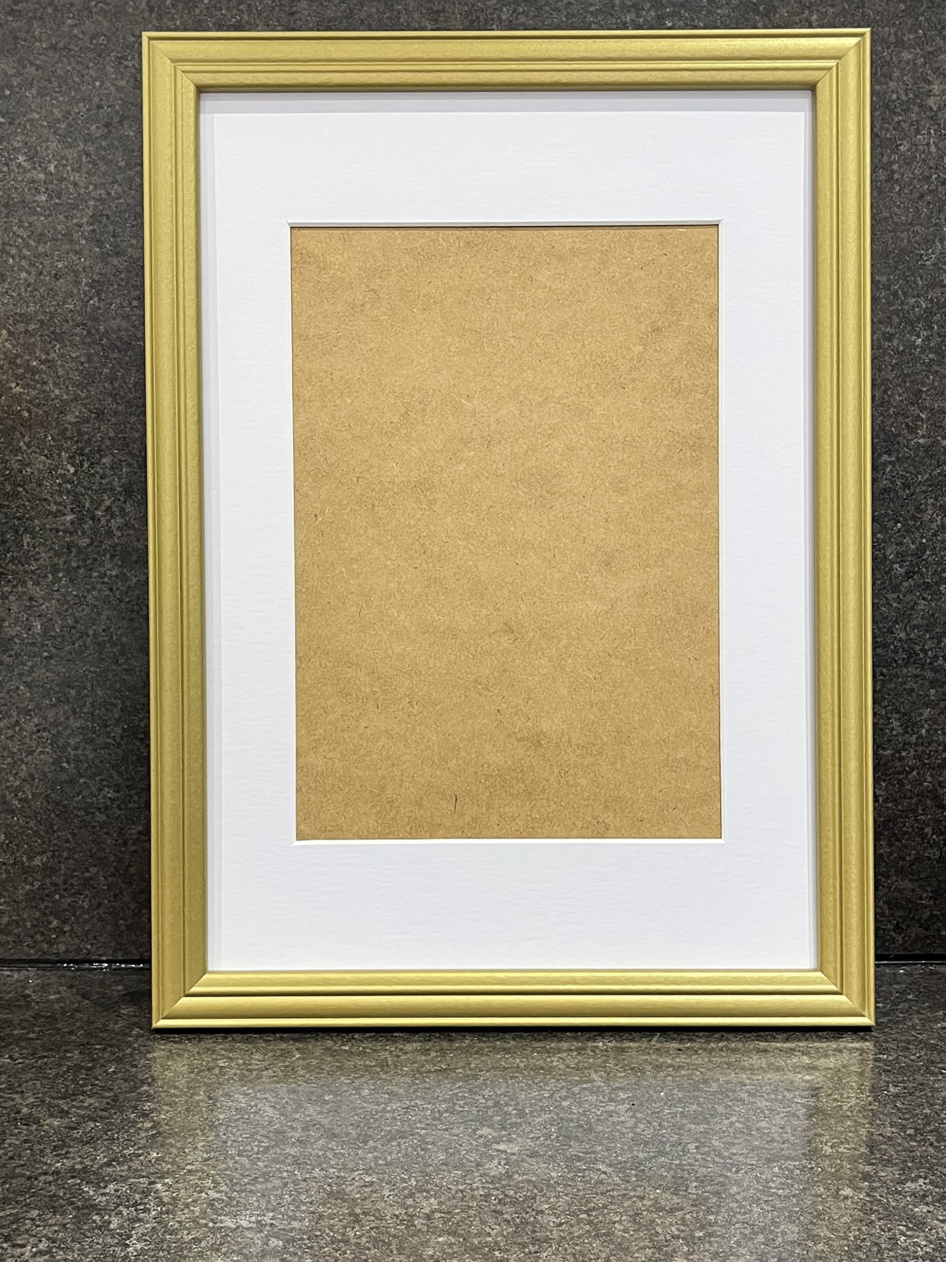 Bargain Shop Az Gold Antique Style Photo Picture Frames (With White Mounts) A1 A2 A3 A4 A5 Home Décor (A5 Frame For Pic Size A6, )