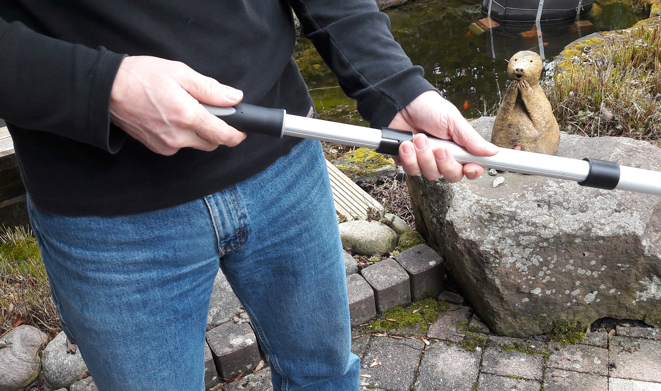 MAW Algenhexe mit integriertem Abstreifer, teleskopierbar von 150-220 cm