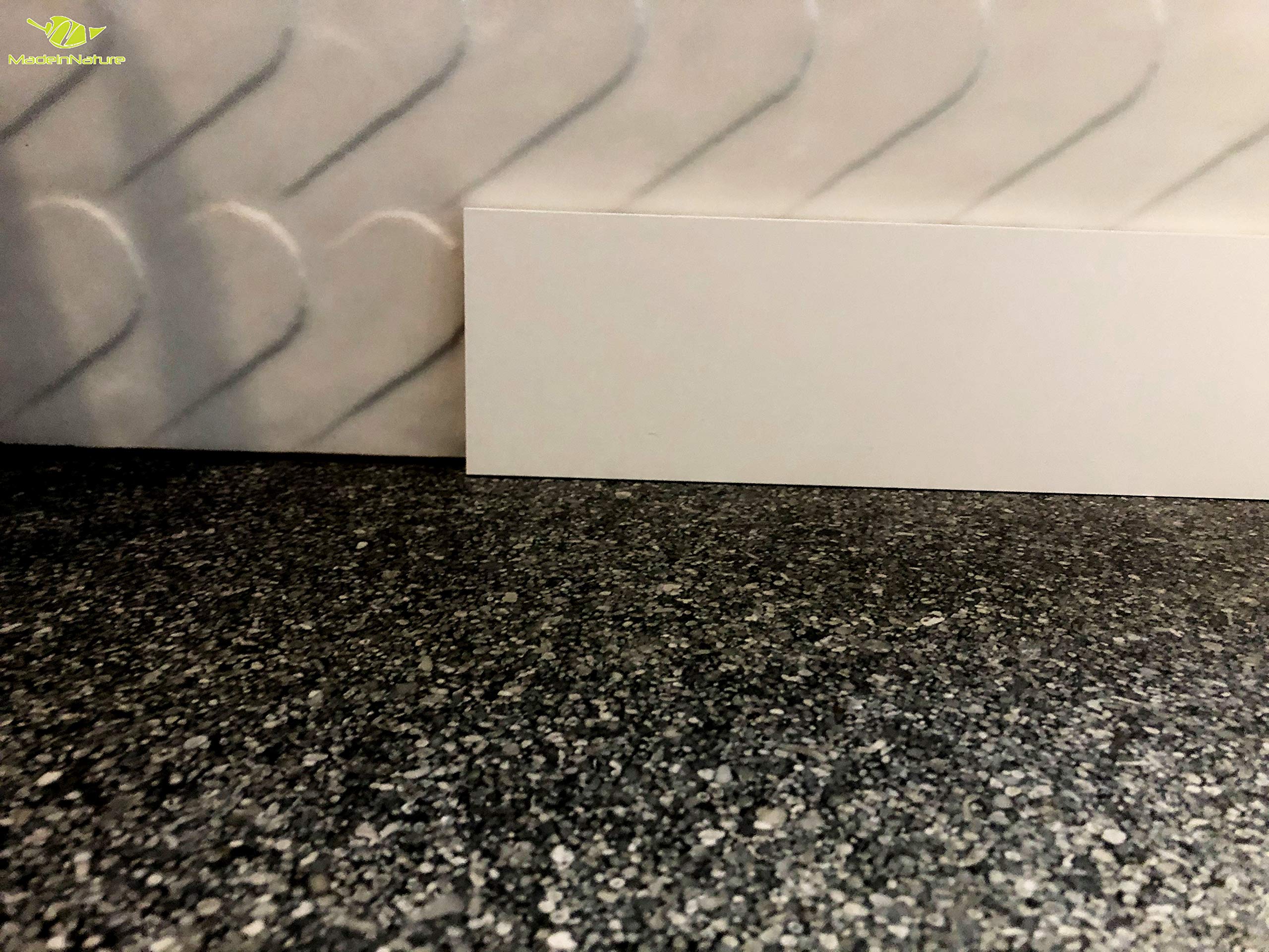Battiscopa rivestita in medium bianco, di alta qualità, battiscopa di fabbricazione francese, diverse misure