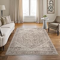 Vista 37 de Bloom Rugs Alfombra de pasillo lavable antideslizante de 7 pies – Beige/Gris Camino tradicional para entrada, pasillo, baño y cocina
