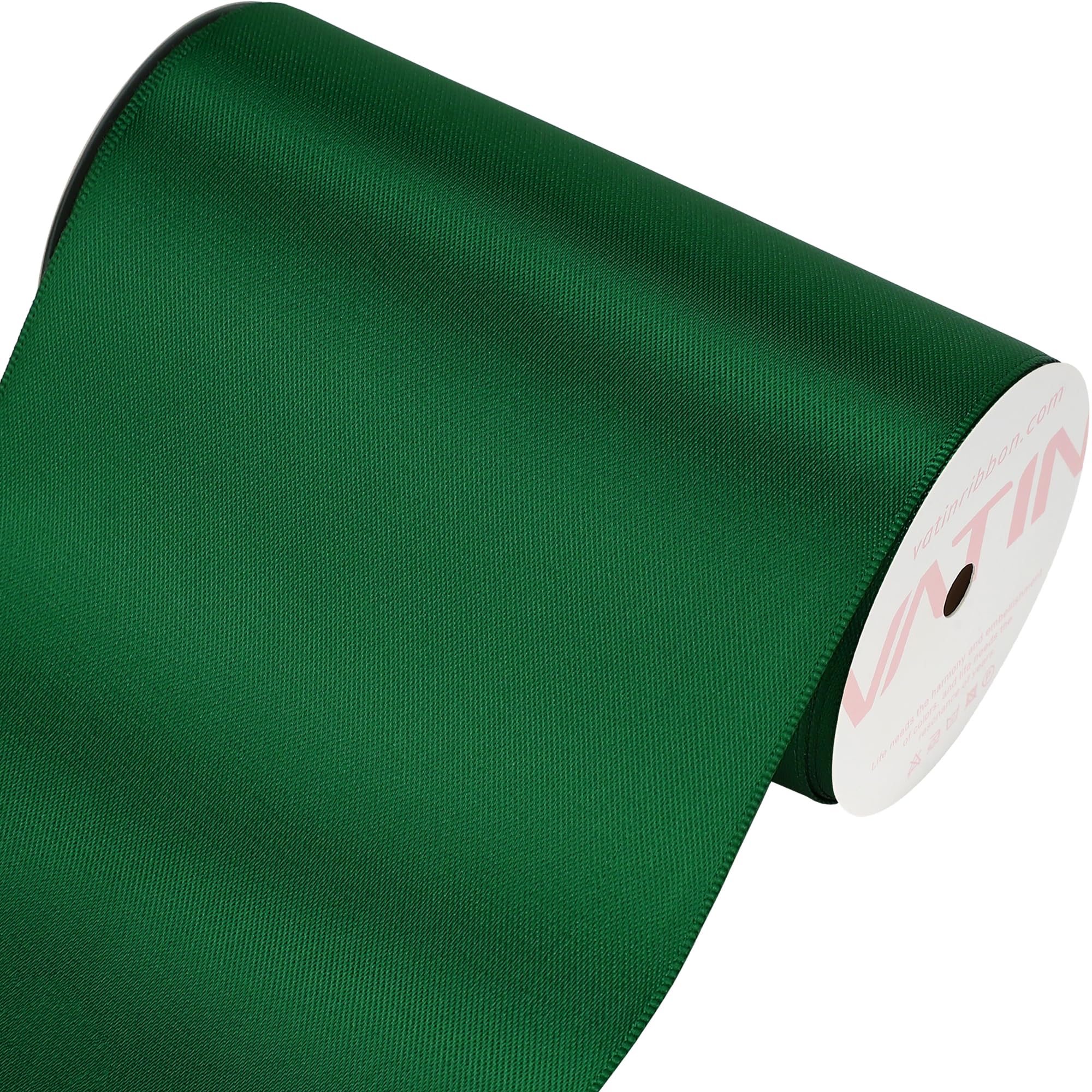 VATIN 100mm Wide Double Faced Polyester Deep Navy Blue Satin Ribbon- 4.5 Metre/Spool, Perfect for Chair Sash, Making Bow, Sewing and Wedding Bouquet — view 163