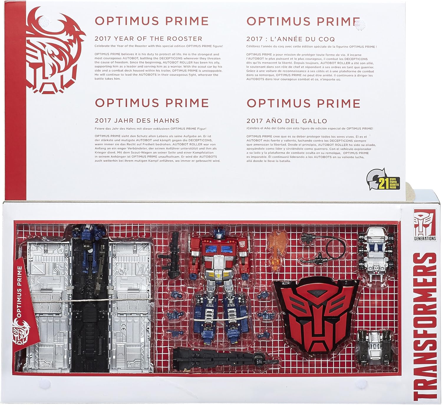 Transformers Hasbro Generations Platinum Edition Optimus Prime Year of The Rooster