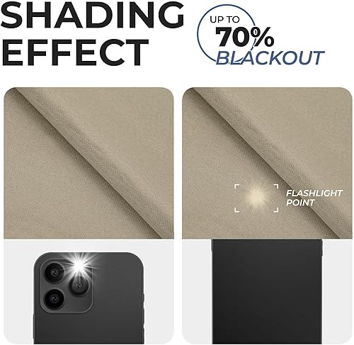 Miniatura 10 de SUPERIOR Cortinas opacas, detalles de ventana para oscurecer la habitación, bloqueo solar, térmico, diseño moderno clásico, colección inspirada en