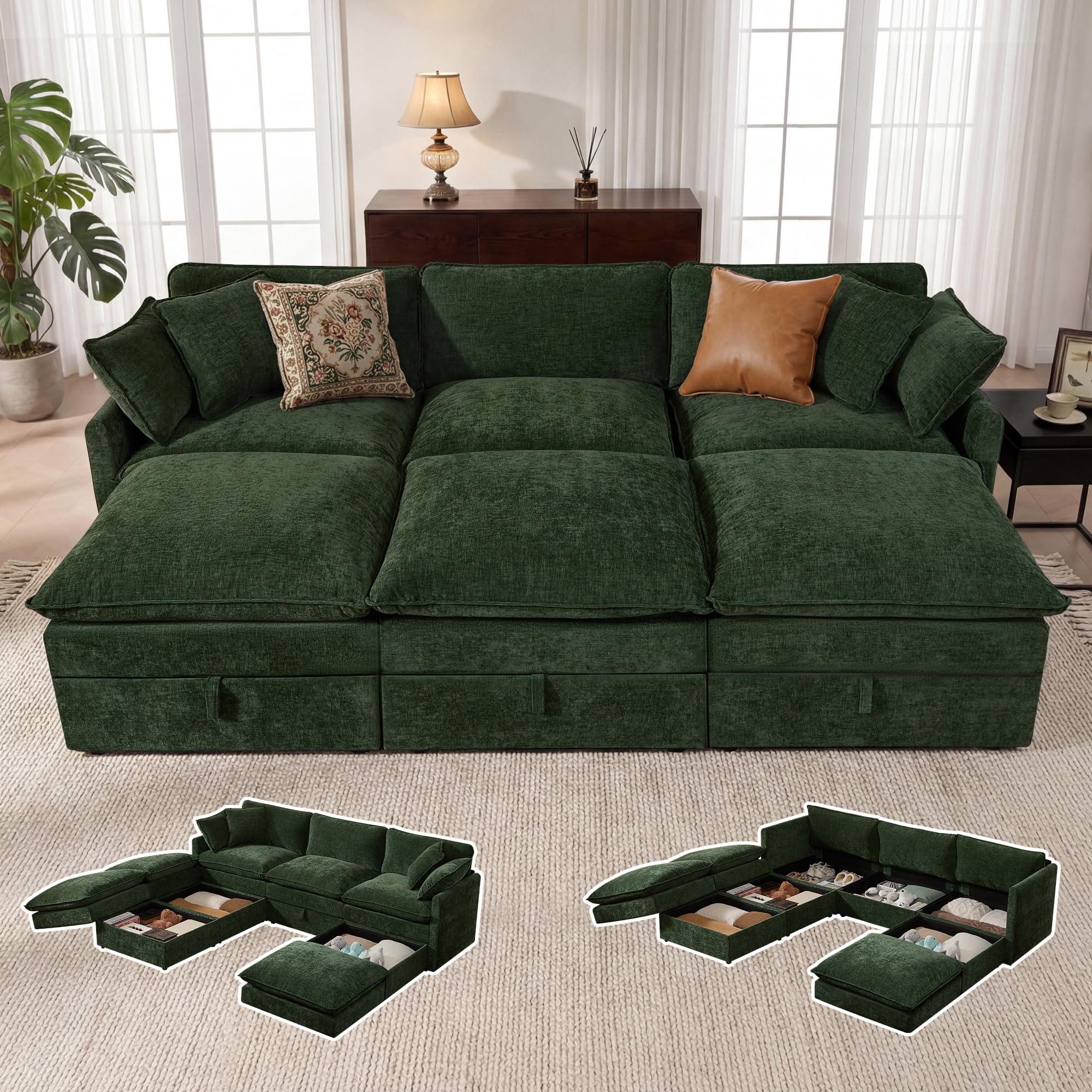 Myroyalsit Modular Sofa with Storage
