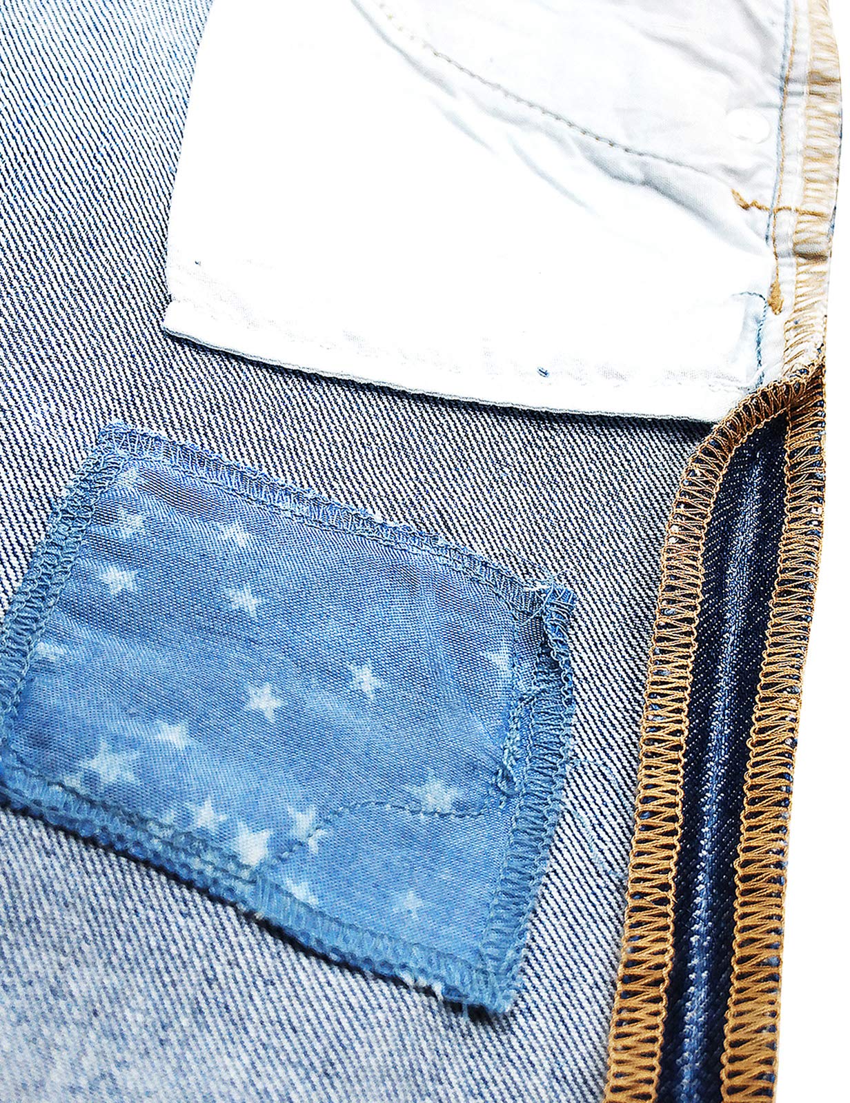 KIDSCOOL SPACE Vaqueros Ajustados y Flexibles con Agujeros Rasgados y Sencillos para niños, Azul Claro, 9-10 años