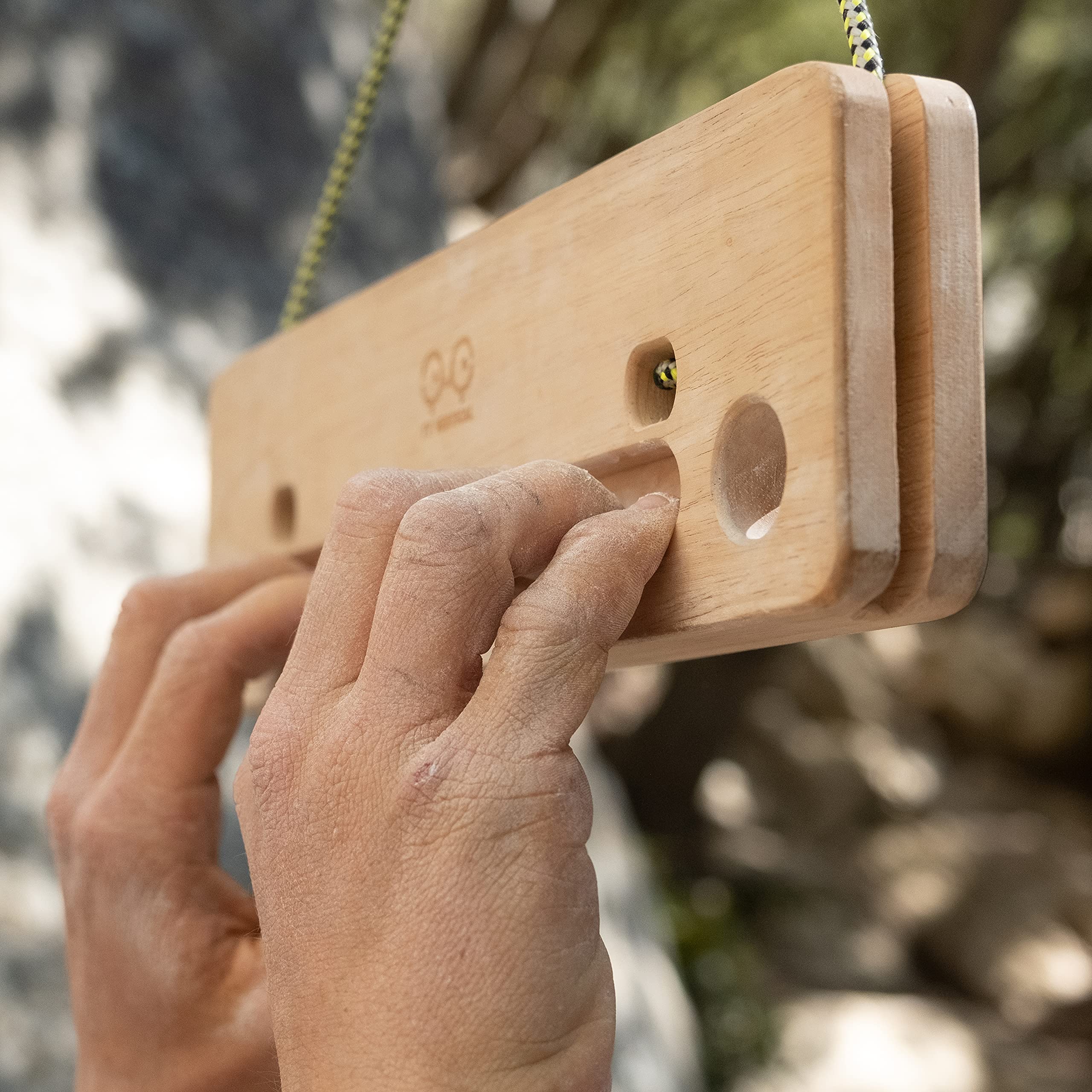YY Vertical – Travelboard – Multipresa de Madera compacta para Escalada – Hangboard portátil Ideal para Entrenamiento de Fuerza de Dedos y dominadas en Cualquier Lugar