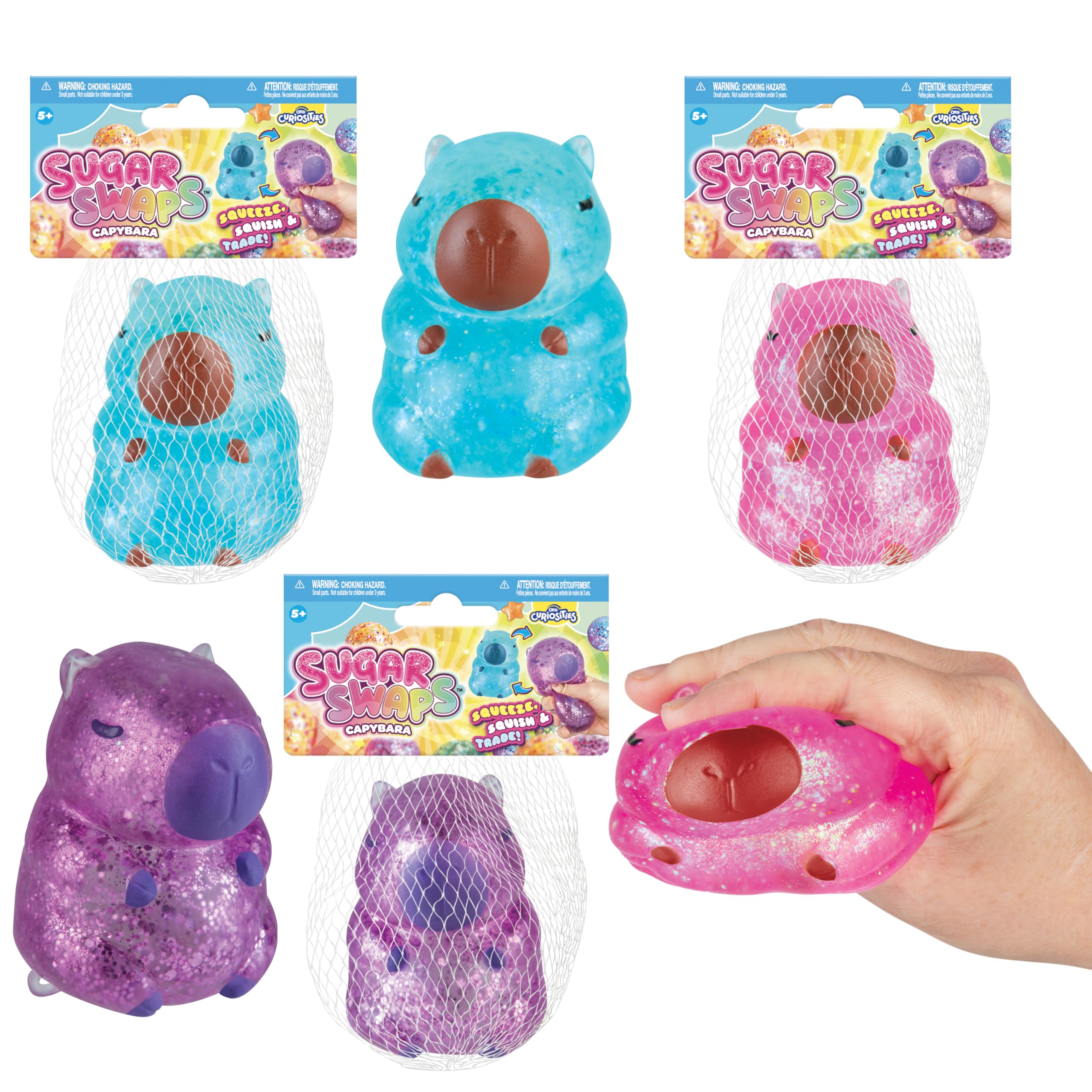 Amazon.com: ORB Sugar Swaps Sparklee Capybara Squishy Toy Mega 3