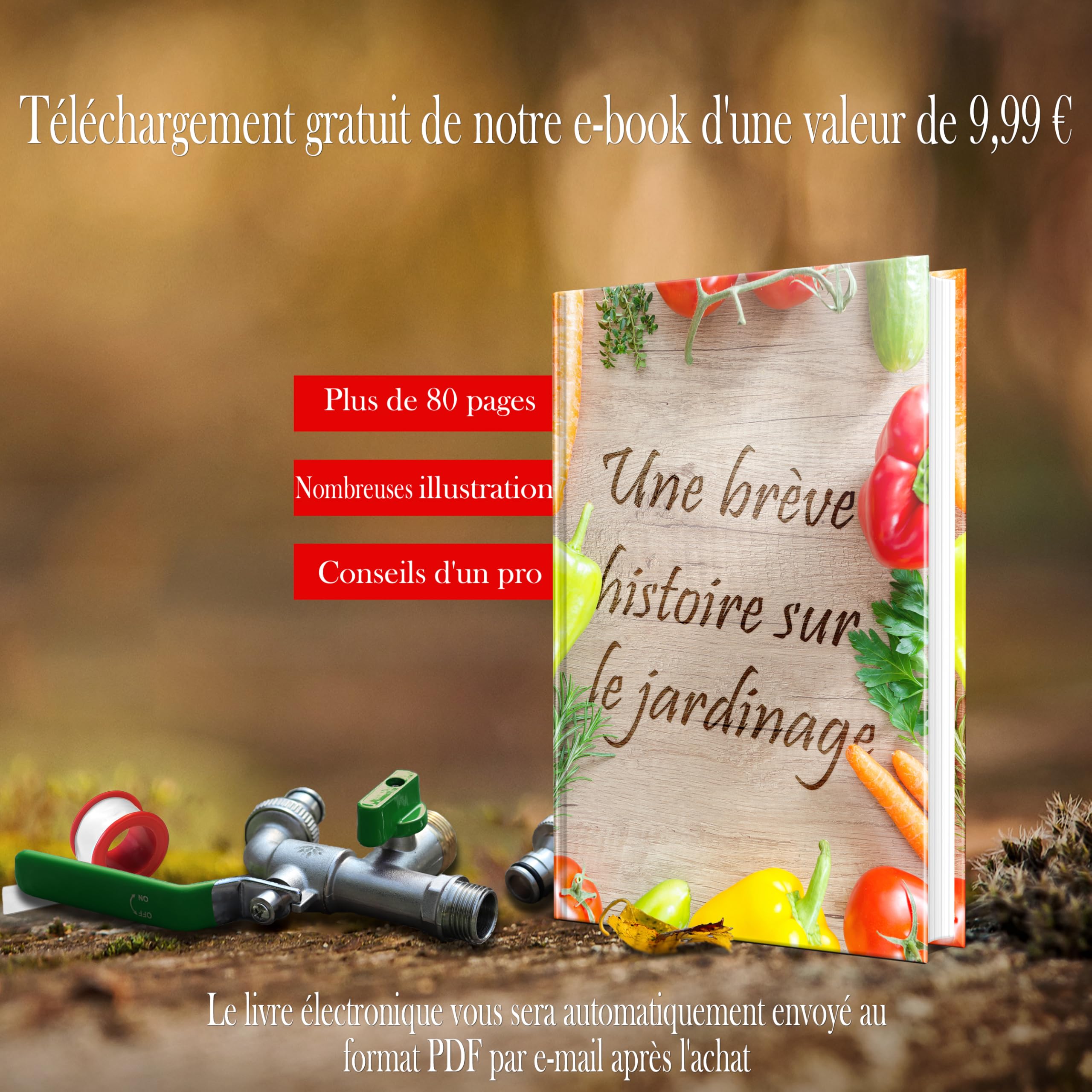 SHYNE 1/2'' Pouce (15/21) Robinet d'eau en Laiton Double de Qualité Supérieure, Résistant à la Rouille et au Gel + 2X Raccords de Tuyau Gratuits + Ebook | Pour Jardin, Machine à Laver, Baril de Pluie