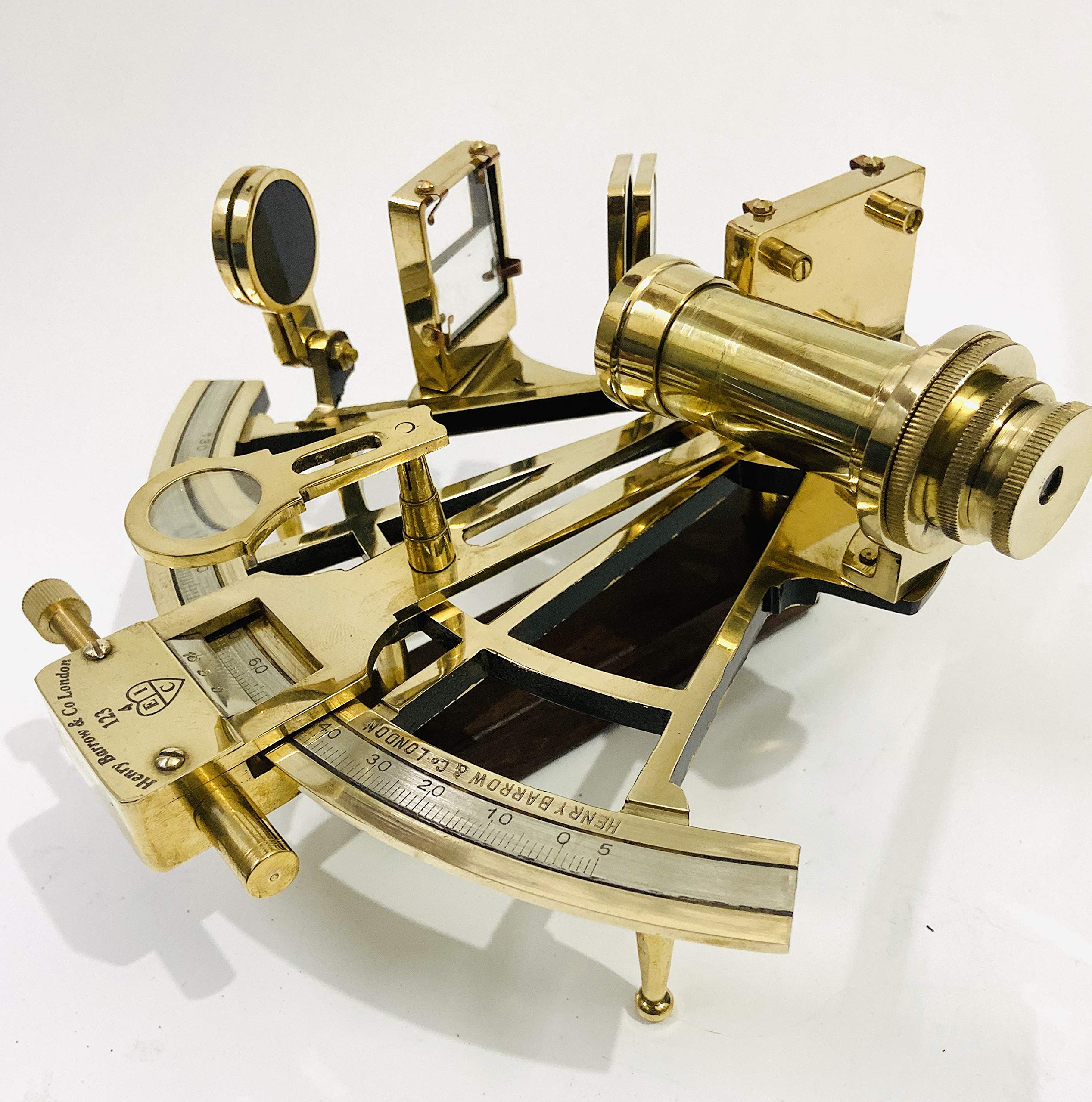 Nautical 8" Brass Working Sextant Navigational Marine Ship Astrolabe Sextant