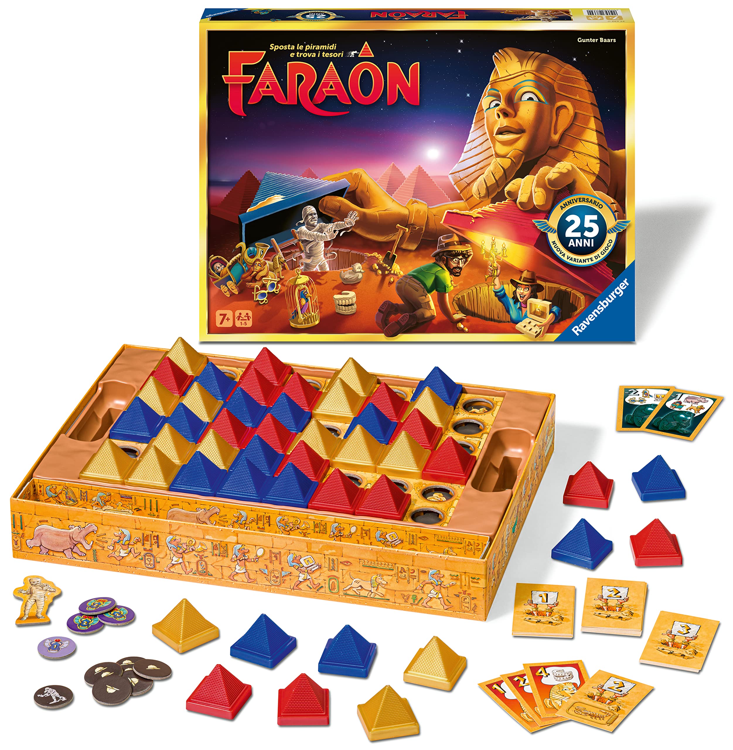 Ravensburger Faraon 25th Anniversary Board Game 1 to 5 Players Ideas 7+ Years, Multi-coloured - Image 3
