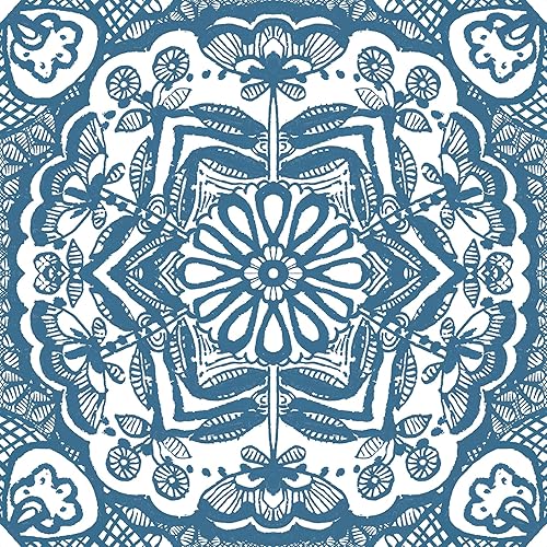 Miniatura 1 de FloorPops Azulejos de piso Erina Blue de 12 x 12 pulgadas, FP4945