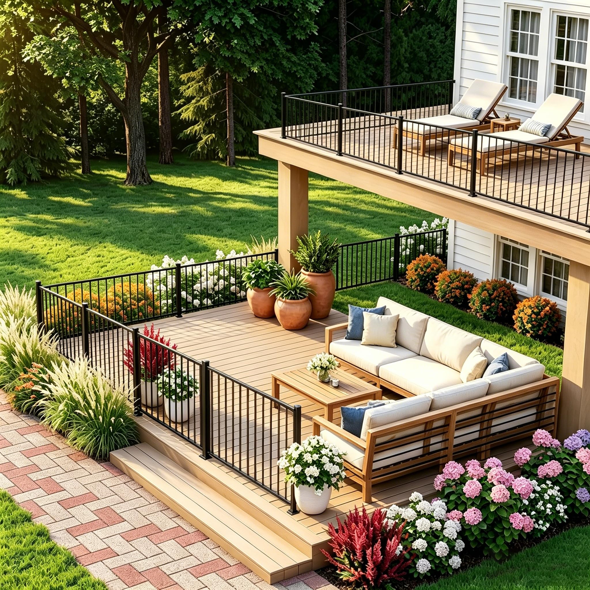 Best Patio Railing Kits for 2026: Ranked & Vetted 1 Atemou Aluminum Deck Railing Kit, Modular 36 in H. x 5 Ft W Level Railing Kit fo — product photo