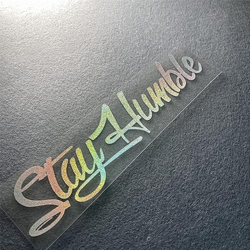 Miniatura 10 de Calcomanías de coche para Stay Humble Auto delantero trasero parabrisas ventana camioneta, camión, ventana trasera (19.685 x 4.921 in, rosa)