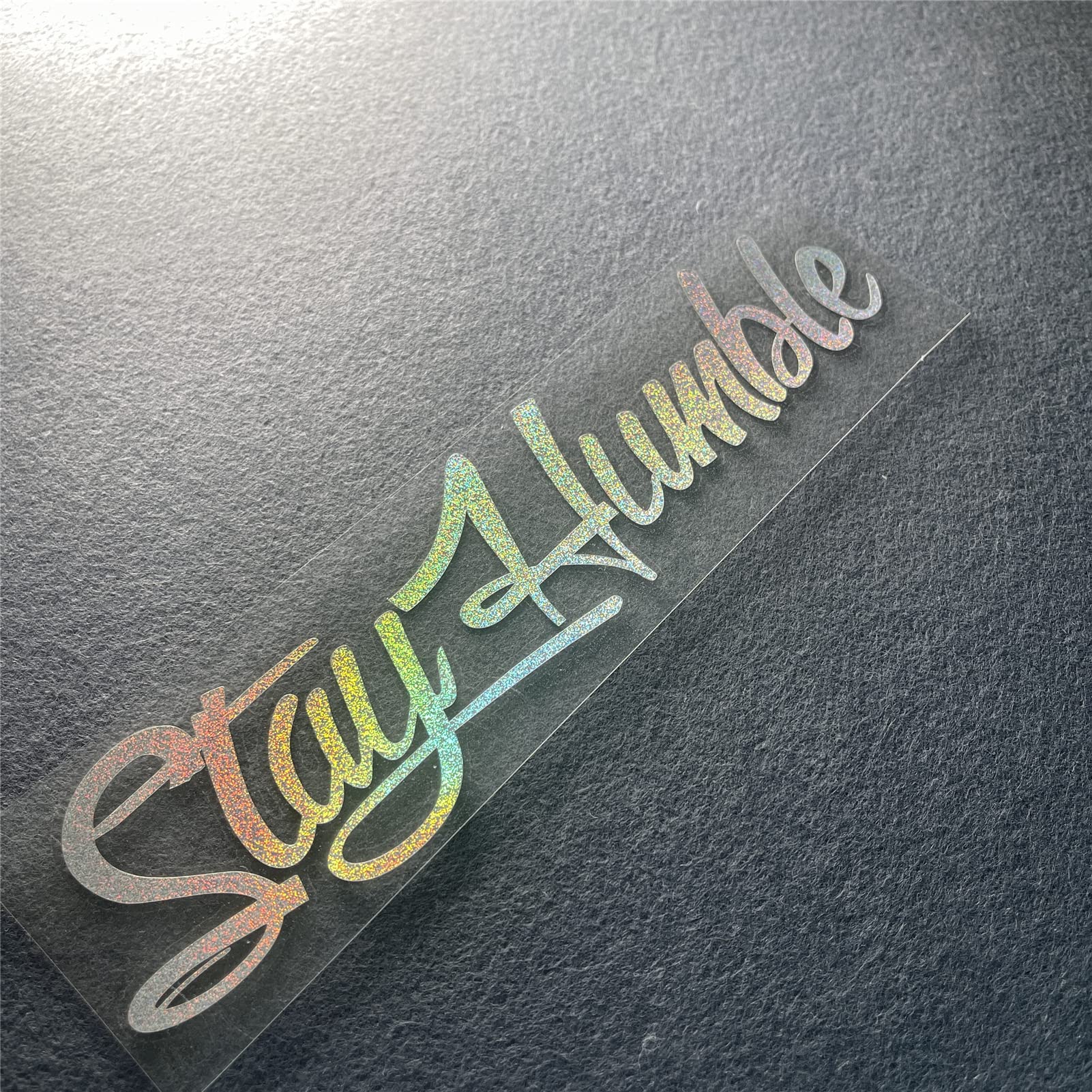 Car Stickers for Stay Humble Auto Front Rear Windshield Window Decal Vans Truck Window Tail Decoration (Star Laser, 200x50mm)