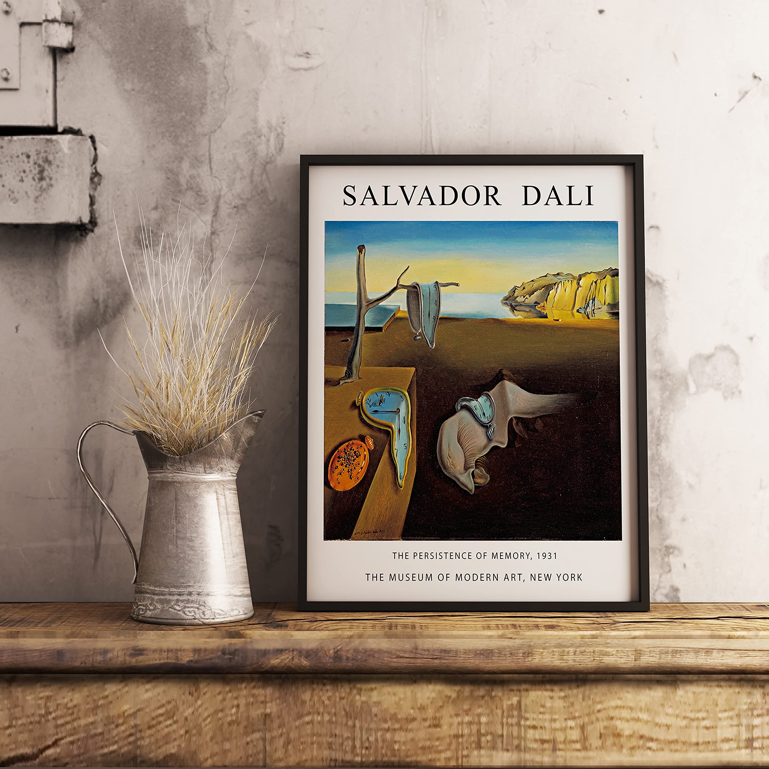 Salvador Dali Poster, Gallery Quality Print, The Persistence Of Memory, Wall Art Decor, Multiple (A2)