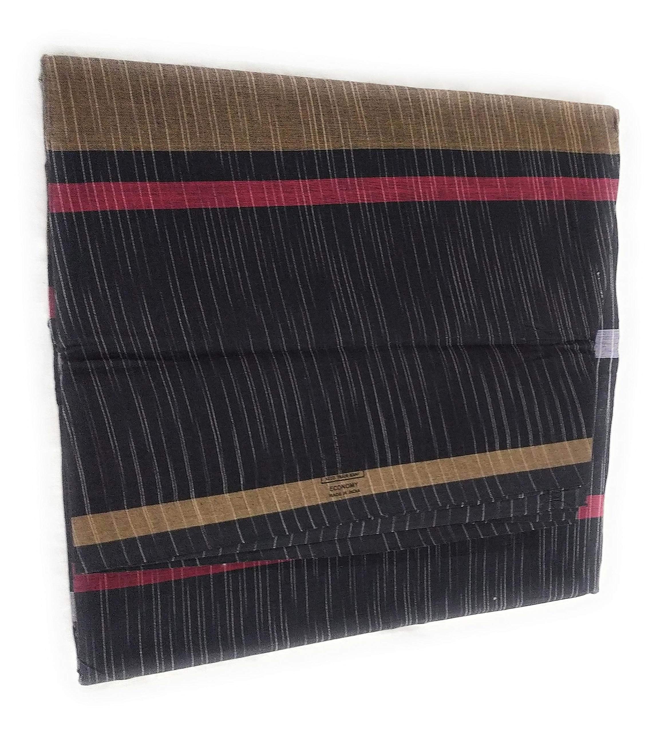 cotton colors SANGU MARK Men's Cotton Lungies - Pack of 1 (Multicolour, Free Size)_AT96-picture-33
