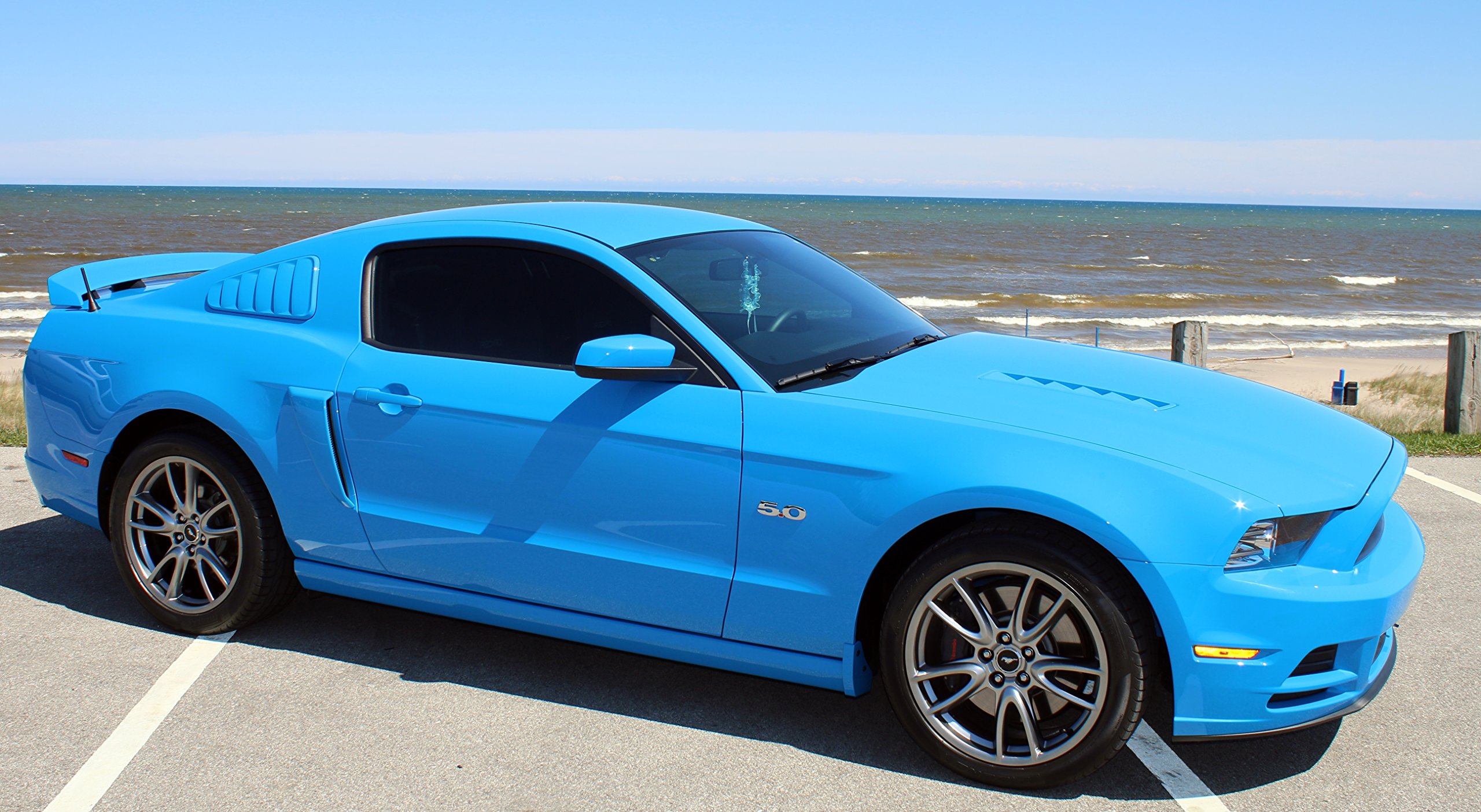 AntennaMastsRus Antenna di ricambio compatibile con Ford Mustang 2010 ? 2014 5 INCH Aluminum