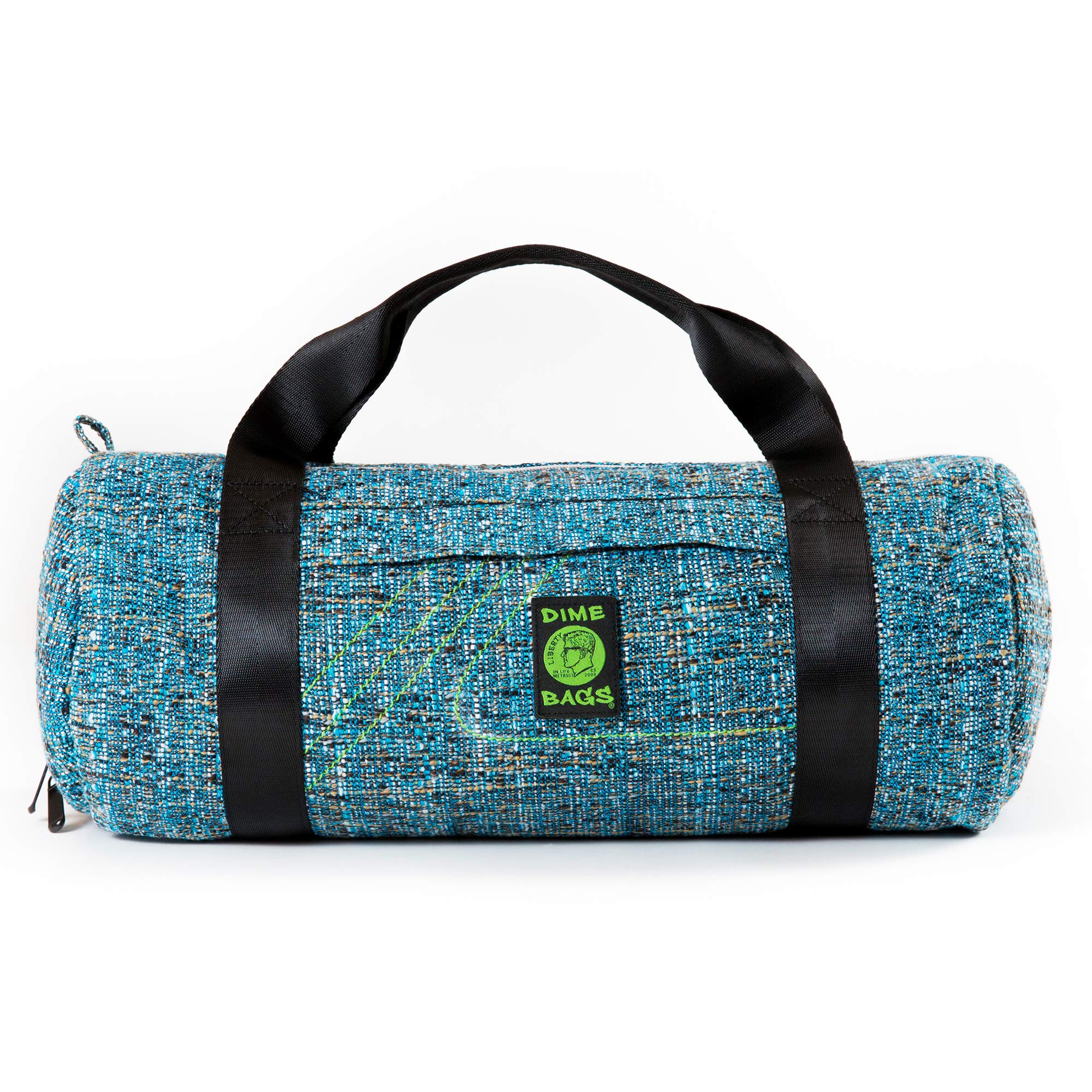 Dime Bags Padded Duffle Tube, Hemp Gear Bag with Heavy Padding for Glass, Electronics, Travel & Storage, With Exterior/Interior Pockets & Durable